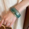 Europe American Style Resin Bangle Irregular Cuff Bangles Creative Exaggerated Bracelet  Decoration