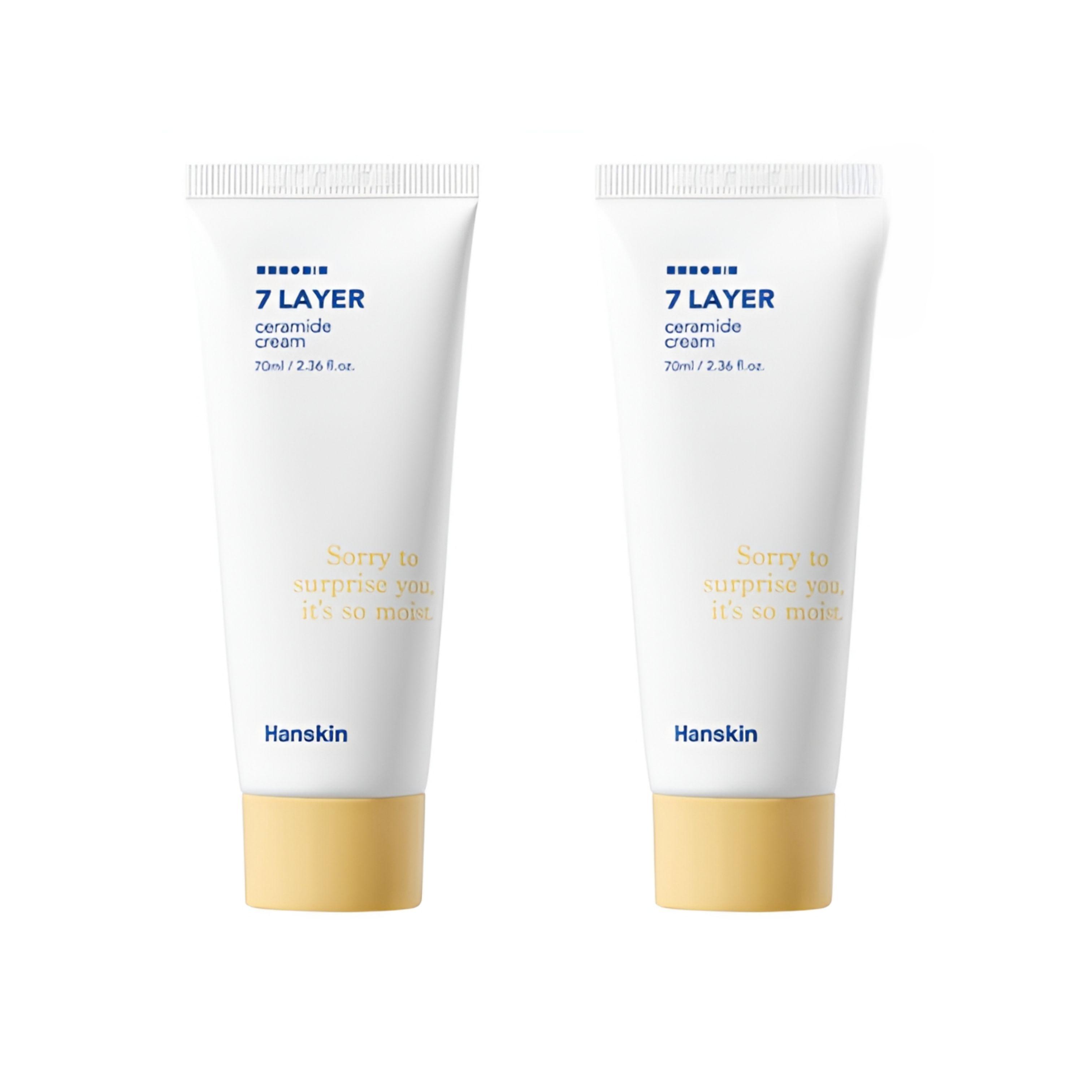 HANSKIN Seven Layer Ceramide Moisture Cream Duo Set (70ml * 2PCS)