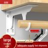 Wall-Mounted Heavy-Duty Floating TV Bracket with Triangular Support for Desk and Storage Use