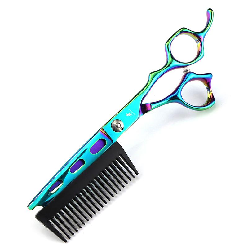 Professional Hairdressing Scissors With Detachable Comb 2 In 1 Hair Scissors Hair Cutting Scissors With Comb 6Inch