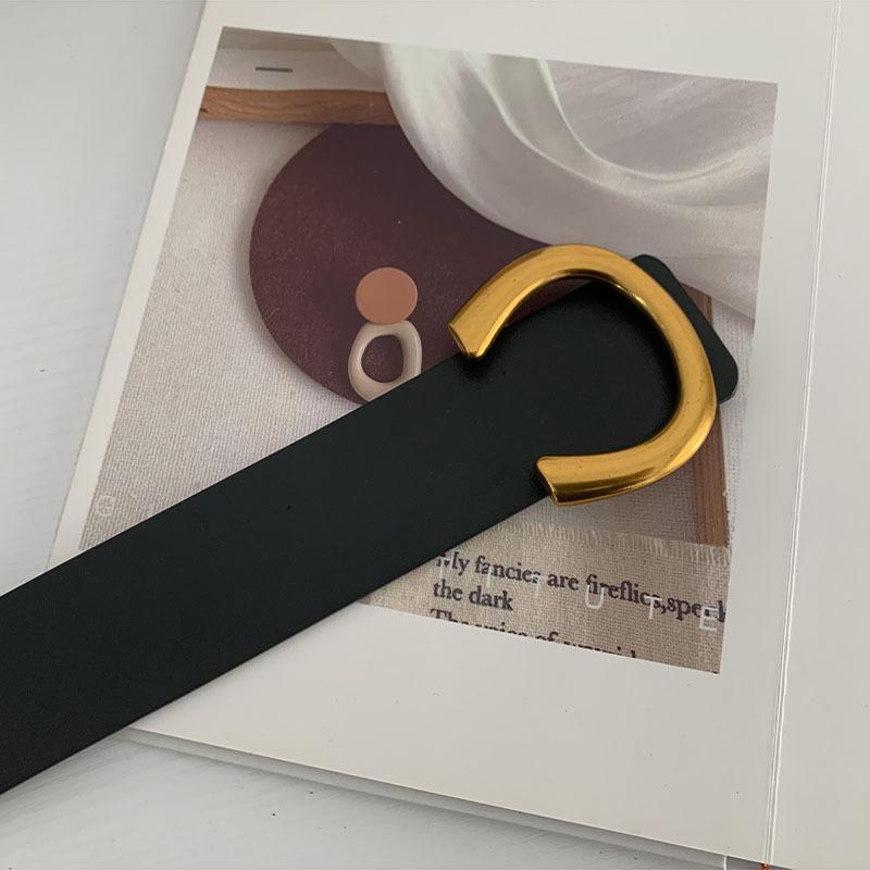 

Womens Unique Black Wide Waist Belt With Snap Closure For Easy Wear чёрный