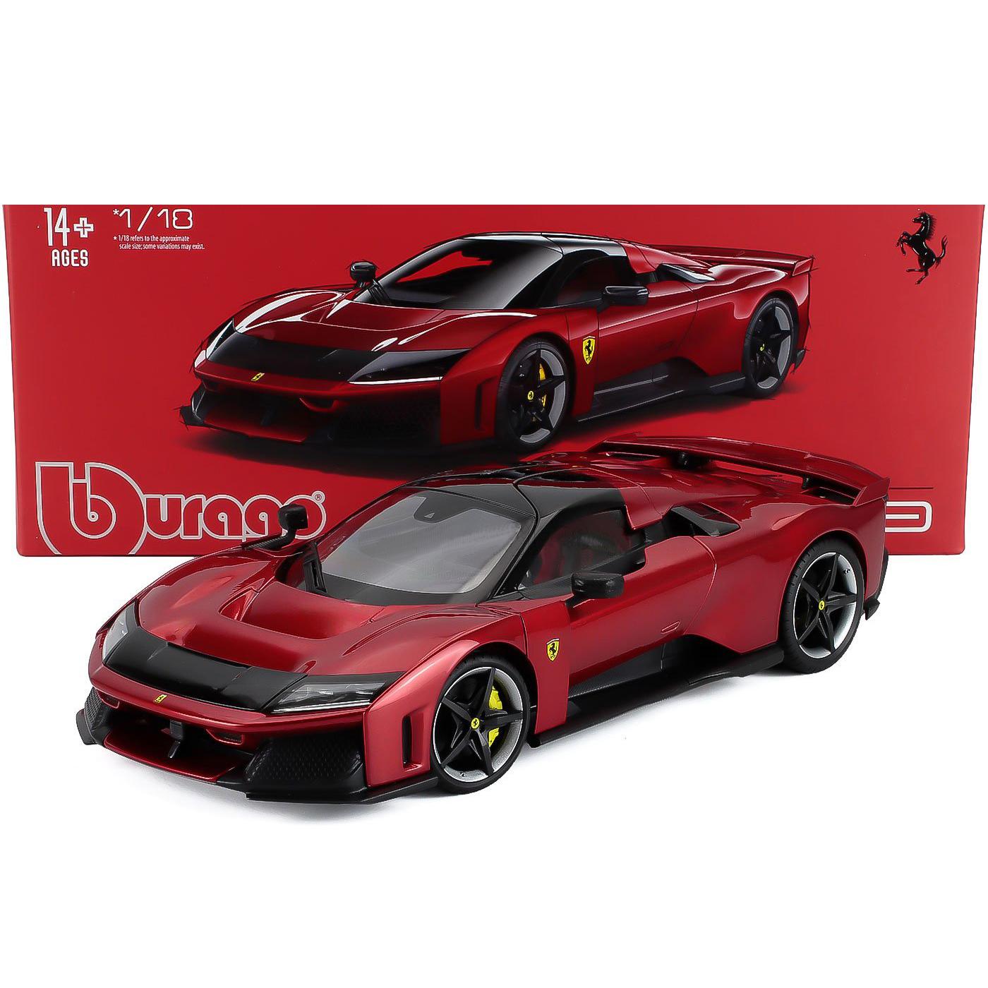 

Bburago 1:18 Ferrari F80 racing Hardcover edition with car windows car Alloy car models, toys, gifts, racing cars Die cast car