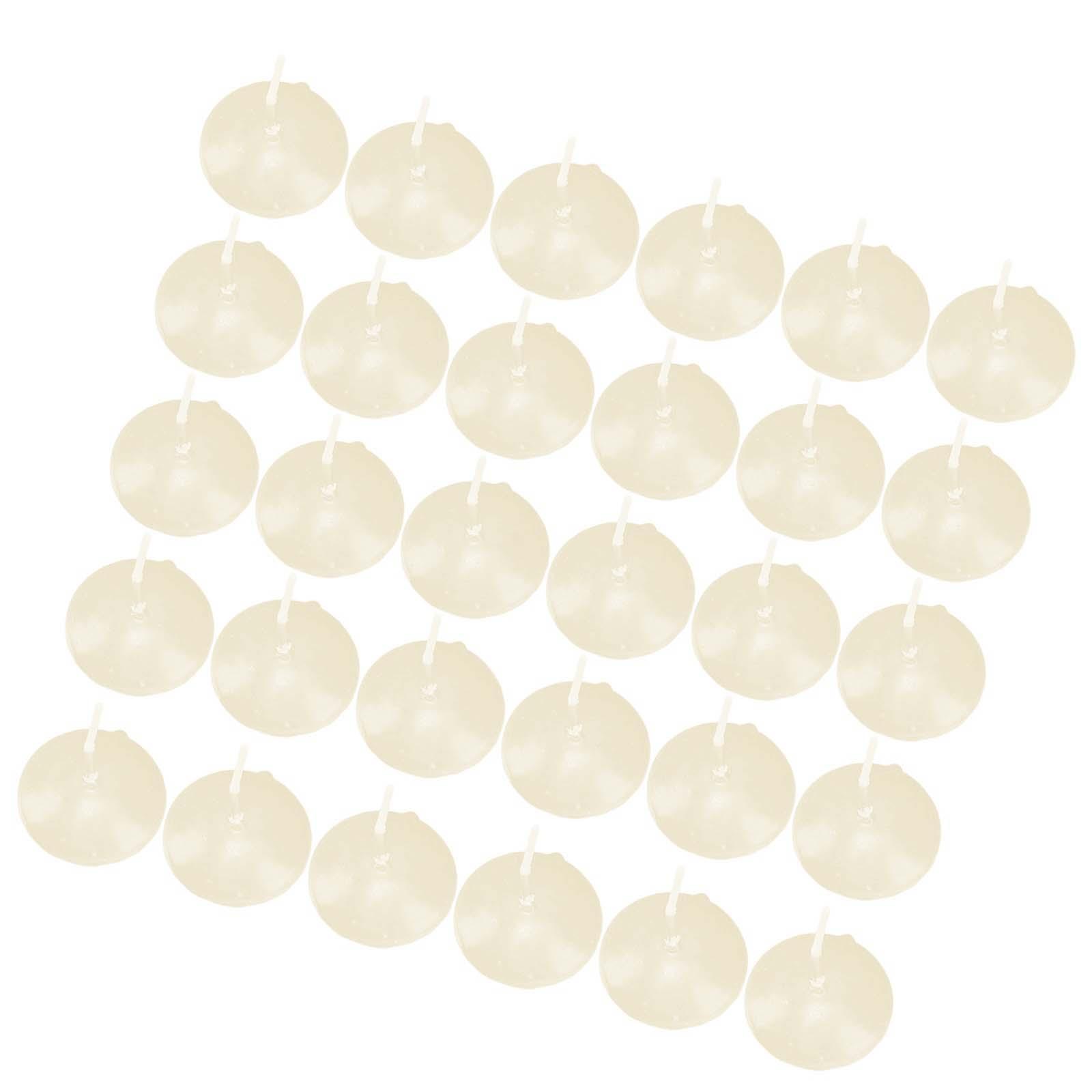 

30Pcs Unscented Floating Candles Party Supplies Home Decoration Universal for Celebration Valentines Wedding Festival Bathtub белый