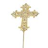 Glitzer Kreuz Kuchenaufsatz Kuchen Topper Religiös Taufe Kuchen Dekoration Metall Flagge für Geburtstag Taufe Taufen Hochzeit Jungen