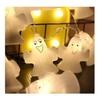 Guirlande lumineuse LED - AIMOONSA - 3 m x 20 - 20 ampoules - Blanc chaud - Piles AA