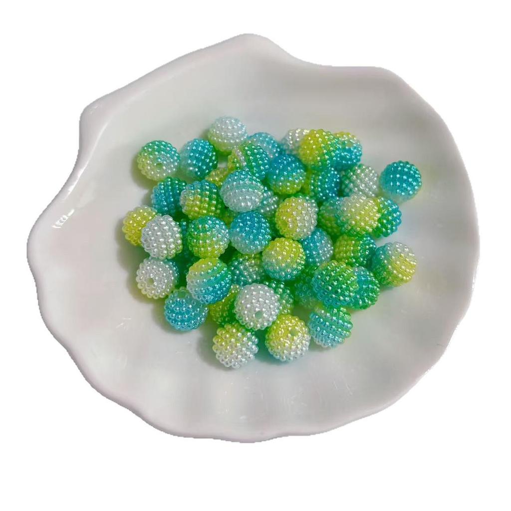 10mm Two-Color Imitation Pearl Beads for DIY Jewelry & Accessories