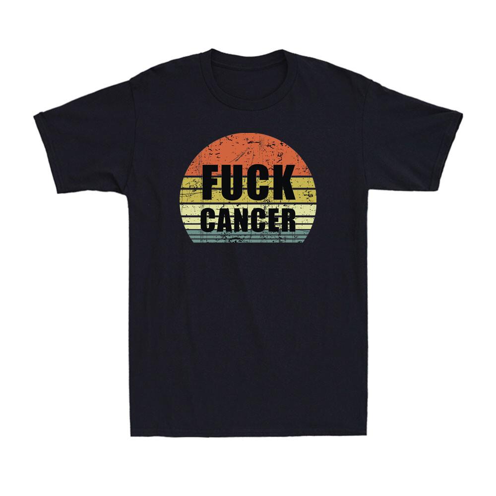 Fvck Cancer Breast Cancer Awareness Gift Vintage Distressed Unisex T-Shirt XXXL