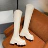 Winter Fashion Elastic Slim Women Long Over The Knee Boots Street Style Platform Thick Bottom Party Stripper Female Shoes