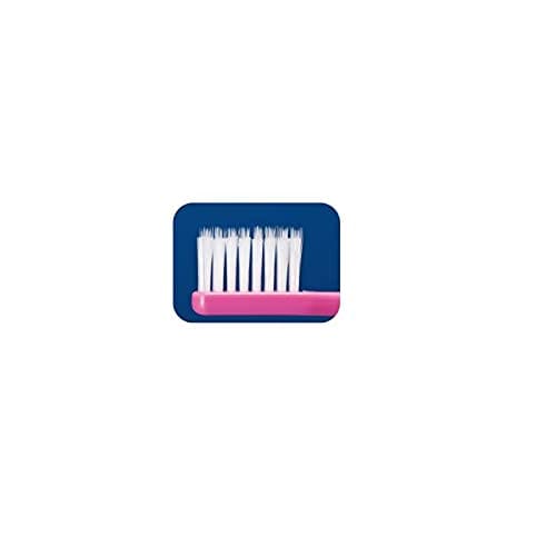 Ci Basic Toothbrushes (20-Pack) for Dental Clinics (Set of 20, Ultra-Fine and Flat Bristles, Medium, 5 Assorted Colors)