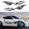 Flame Graphics Car Body Side Stickers Flame Racing Sports Stripes Vinyl Decal Waterproof Auto Decoration Stickers Accessories