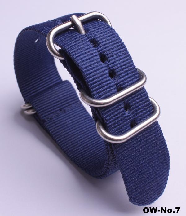 Silver Smooth Oval Buckle Nylon Watch Strap - Waterproof E-commerce Source Watch Band