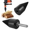 Wood Splitting Drill Bit High Carbon Steel Firewood Log Splitter Drill Bit Wood Punch Cone Driver Drill Bit Woodworking Tool