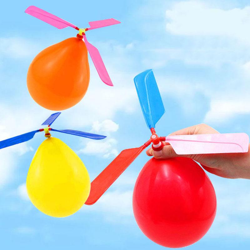 1/3/6PCS Air Balloon Helicopter Funny Balloon Ortable Outdoor Helicopter Flying Party Favors Children Day Gift For Guest TMZ