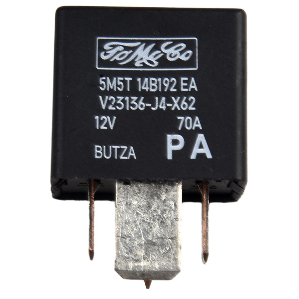 For Ford Auto Relay Car Relay Car Interior Parts 5M5T14B192EA 70A 12V Black Plastic Plug-and-play V23136-J4-X62