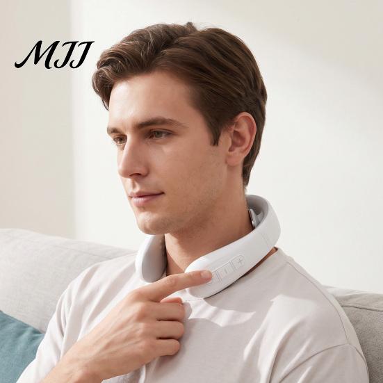 Adjustable Intensity Neck Therapy Tool Electric Massager with Heat, 10 Modes & 16 Levels, Portable Lightweight Cordless Cervical Massager, Wearable