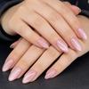 Pack Of 30 Cats Eye False Nail Pink Almond Shape Press On Nail For Daily Wear And Special Occasions