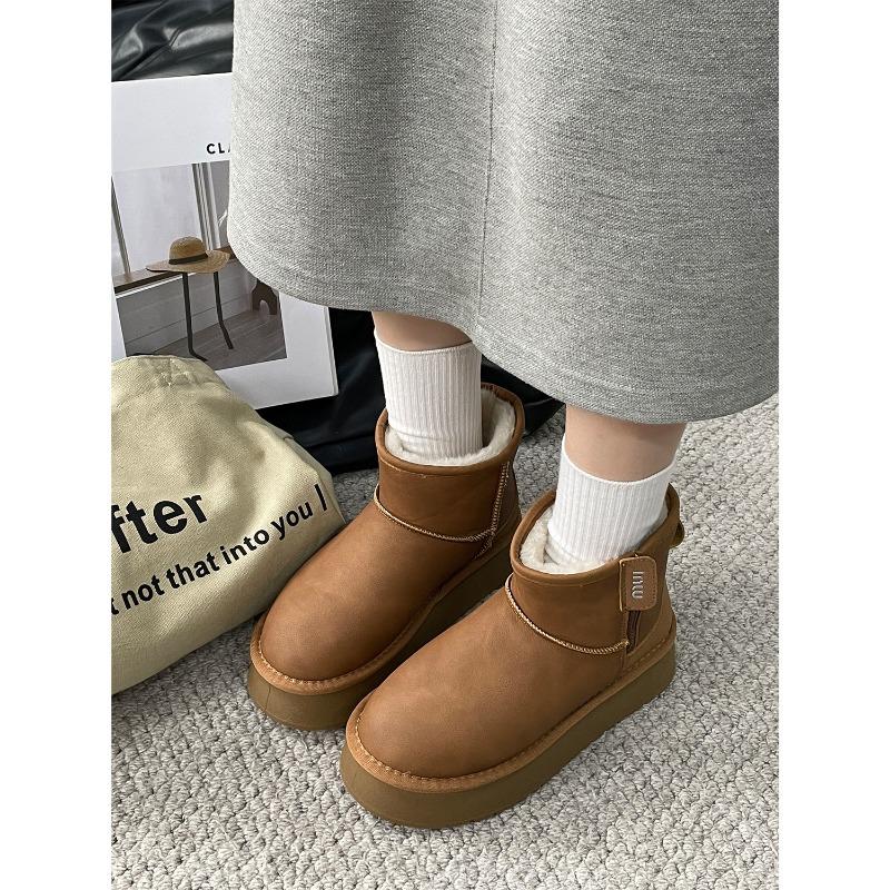 New Product Hot Sale Winter New Velvet Thickened Snow Boots Women's Thick-soled Warm Cotton Boots 3408
