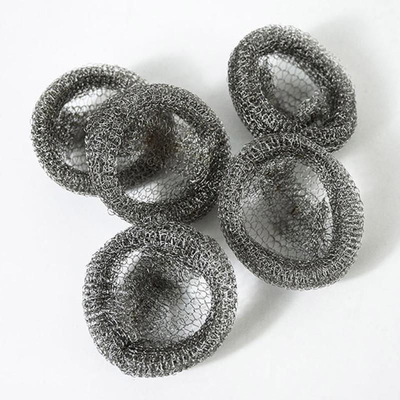 Lot de 24 Crépines de Filtration en Acier Inoxydable 304 de Haute Qualité pour Siphons de Salle de Bain et Évacuations de Buanderie, Faciles à Nettoyer