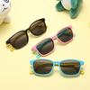 New Retro Frame Eye Protection And Sunshade Outdoor Uv Silicone Polarized Children's Sunglasses 2101