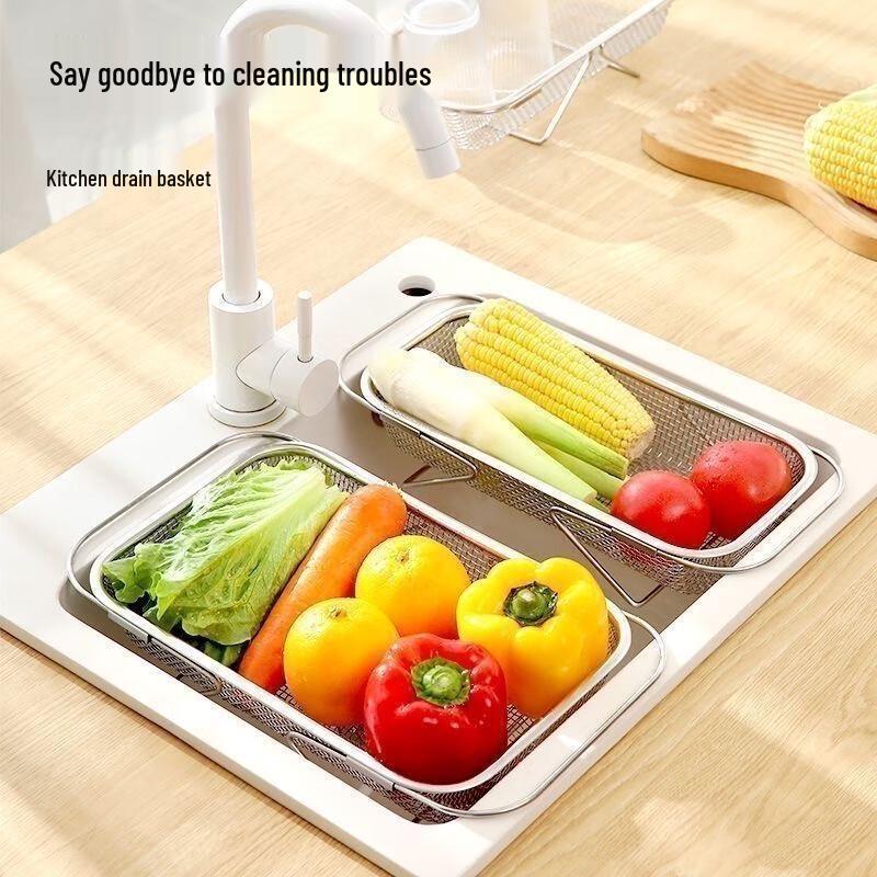 Zhaoran Extendable Stainless Steel Sink Drainer Basket