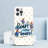 Cute P-PaddingtonS Bear Soft Cover for iPhone 16 17 Air 15 14 Pro Max 16E Phone Case 13 Mini 12 11 7 SE 8 Print Pattern Fit Case