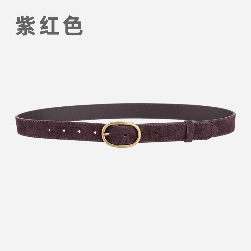 Retro Women'S Belt Trendy With Matte With Jeans Decorative Leather Belt Women