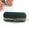 Creative Velvet Antique Bronze Clasp Lipstick Box with Mirror - Single Lipstick Storage and Gift Box