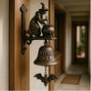 Vintage Metal Welcome Doorbell Halloween Decoration Witch Bell Shopkeeper Bell Home Entrance Door Wall Mount Spooky Decor Bell