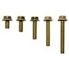5/16" X 3/4" Flanged Hex Toothed Bolt by Color Zinc Plated, Alloy Steel,Grade 5.(10pcs Pack)