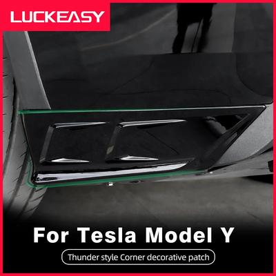 For Tesla Model Y -2023 Car Rear Bumper Protect Corner Modification Anti-Collision Protector Decorative Accessories