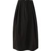 Minimally pleated and relaxed half skirt, women's floral bud skirt, long skirt, small umbrella skirt