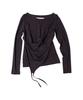 THEVINYLHOUSE Draped Layered Ls Tee(W) Purple
