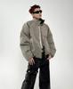 Unisex Winter-Autumn Stand Collar Puffer Jacket with Double Zipper and Trendy Design