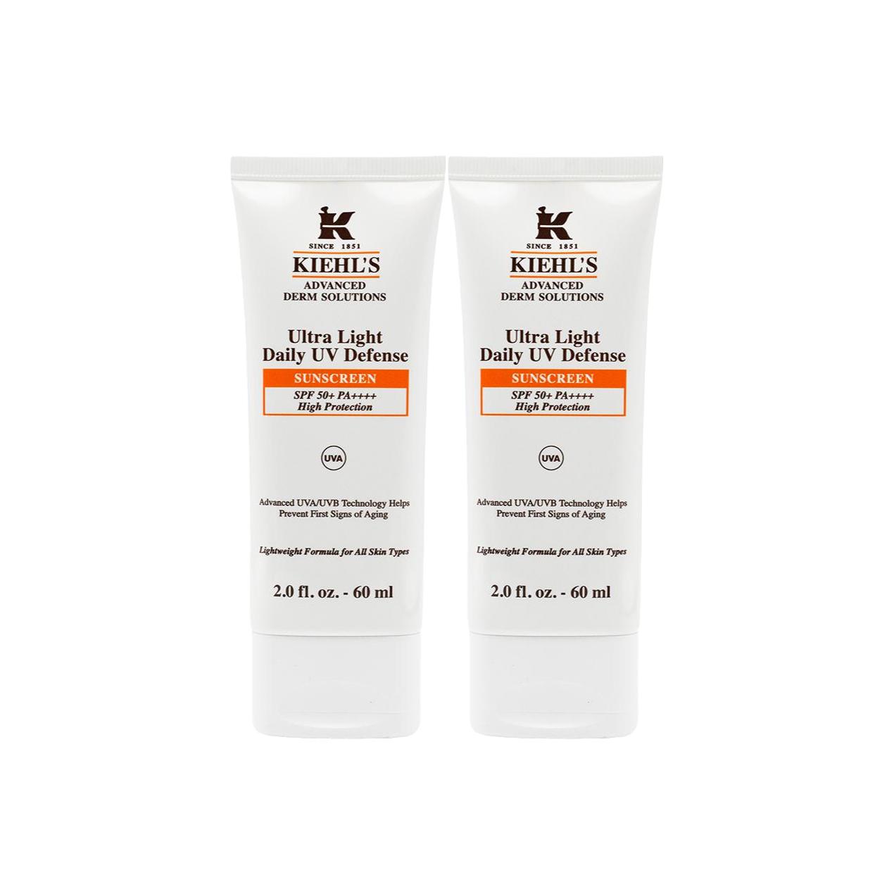 

Kiehl s Ultra Light Daily UV Defense SPF 50 PA++++ Travel Size Sample 60ml *2