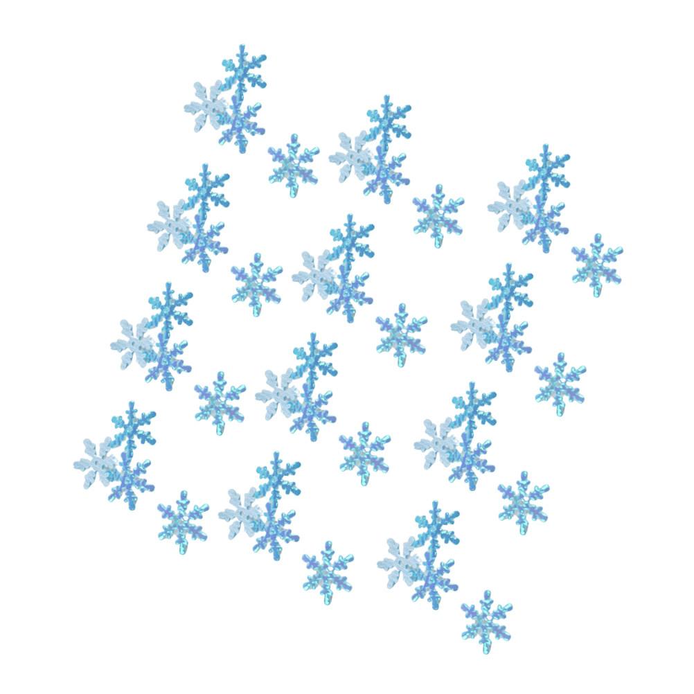 

2Packs Christmas Snowflake Confetti White 1.5cm Glitter Plastic Snowflakes Snowflake Decorations Winter Party Wedding Holiday синий