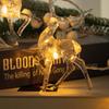 1.5/3m 3D Christmas Reindeer LED Deer String Light Xmas Tree Hanging Fairy Lights Christmas Home Party Decor Navidad Decorations