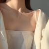 Creative Geometry Hollowed-out Cubic Pendant Necklace for Woman Korean Personalized Collarbone Chain Jewelry