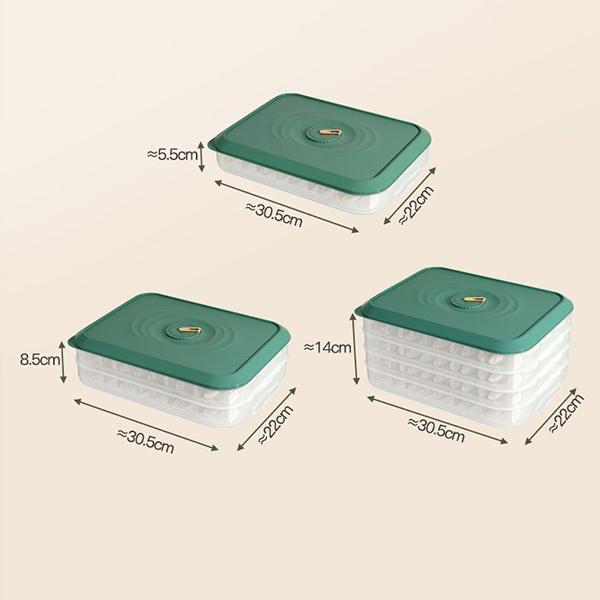 WTEMPO Organizzatore per gnocchi impilabile per conservazione del freddo PP Comodo utilizzo Organizzatore per frigorifero Forniture da cucina