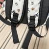 Cute Cartoon Print Nylon Backpack for Women Casual Daypack Travel School Bag with Multi Pockets