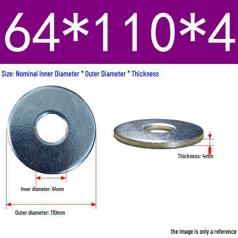 Galvanized Flat Metal Washer Spacer M3-M60