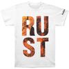Men's Harm's Way Rust T-shirt Small White