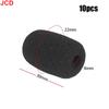 JCD 10pcs Mini Microphone Foam Covers Mic Protector Covers Replacement Headset Windshield Sponge Cover Microphone Cover For Mic