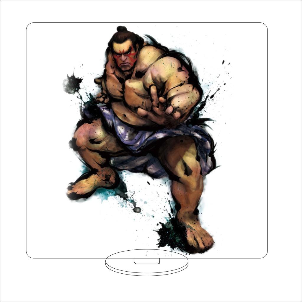 16CM Anime Sutorīto Faitā Figure Stand Model BLANKA/ZANGIEF/DHAISIM/Cammy White Cute Desk Decor Standing Sign Gifts