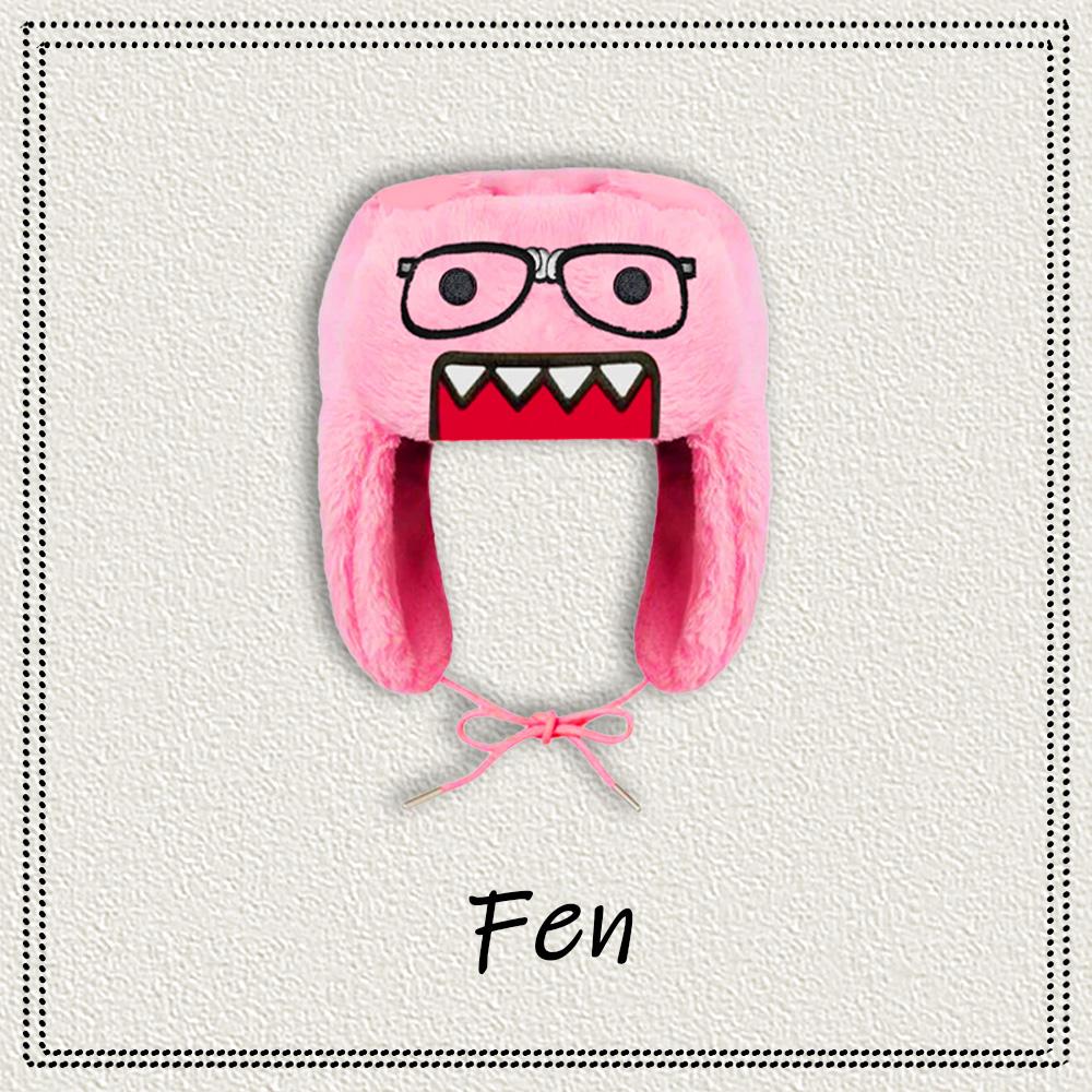Dernier best-seller, motif de broderie dessin animé mignon 3D, chapeaux mode chauds et résistants au froid en peluche pour hommes et femmes One Size rose