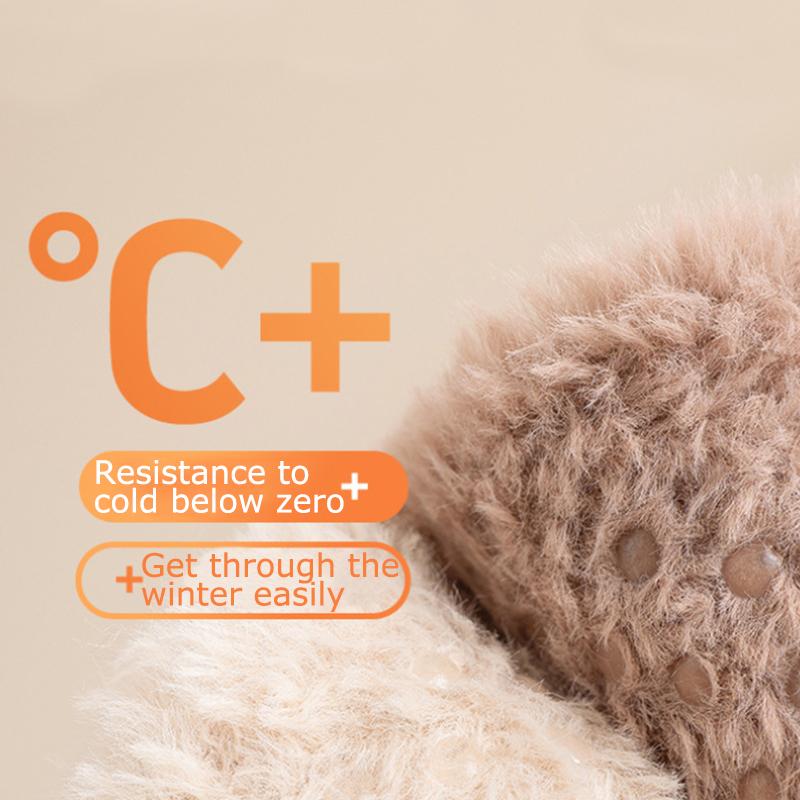 1Pair Fluffy Warm Comfortable Indoor Non Slip Dormitories Daily Lightweight Polyester Soft Floor Socks Bedrooms