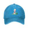 Giraffe Sitting in The Grass Eating Watermelon Baseball Cap for Unisex Women Vintage Trucker Hat Hats Dad Hat
