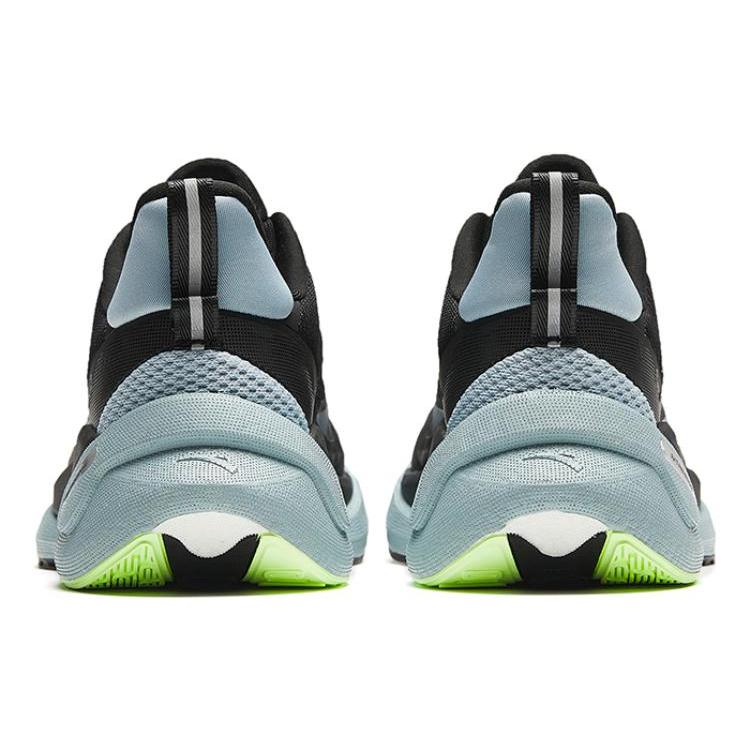 New Anta C37 Series Cushioning Wear Resistant Low Top Running Shoes Men's Black Blue 912345538-1