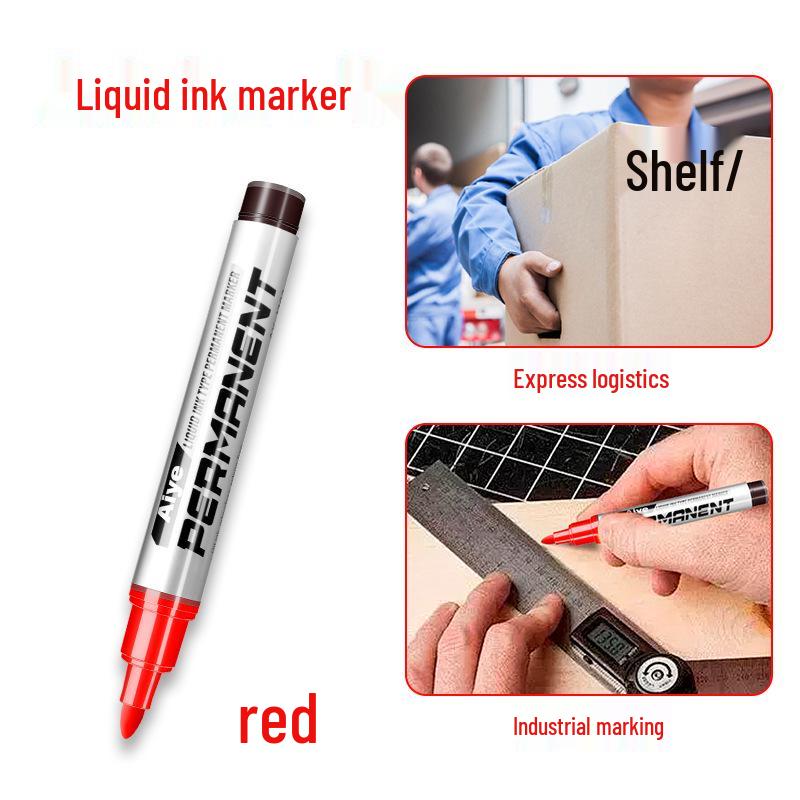 Waterproof Quick-Dry Oil-Based Marker Pen for Industrial Use - Thick Tip, Large Capacity, Fade-Resistant for Logistics