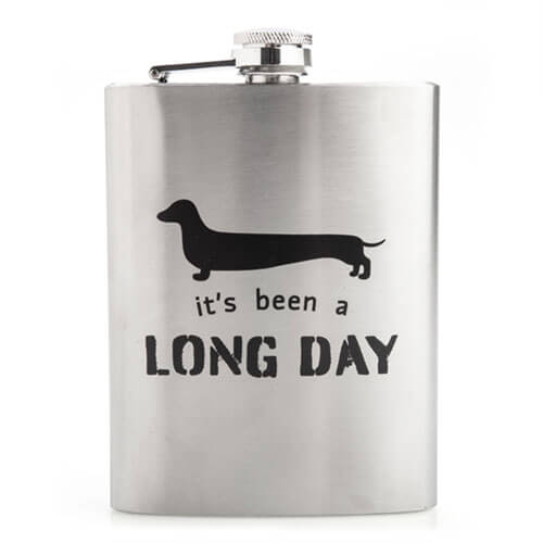 Stainless Steel Metal Flask 350mL (Dachshund)