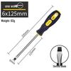 High Strength Phillips & Slotted Screwdriver Set with Non-Slip Magnetic Handle, Chrome Vanadium, High Hardness